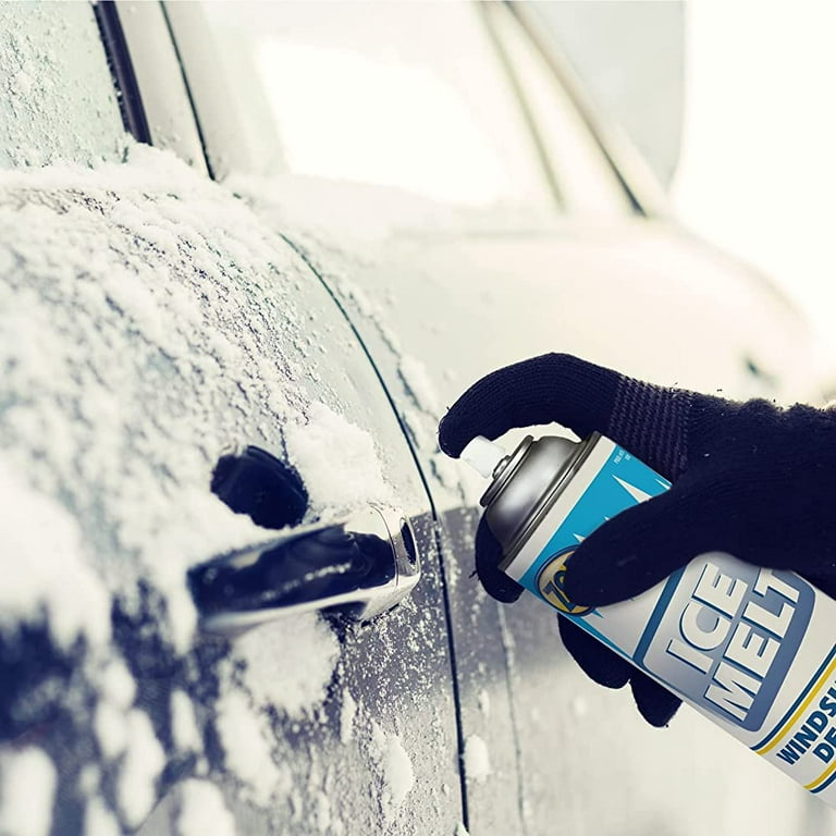 ZenaMelt fast acting spray deicer melts frost and ice on windshields