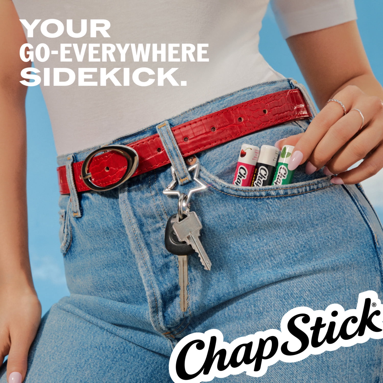 ChapStick Variety Pack: Classic Cherry, Spearmint & Strawberry Lip Balm, 0.15 oz, 3 Pack
