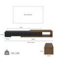 thumbnail image 6 of POVISON Modern Extendable Black TV Stand, Wood Media Console for Up to 85 Inch TV with 3 Drawers, Brown, 78.7", 6 of 6