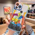 thumbnail image 1 of Funda de teléfono Simpson para iPhone 11 12 13 Mini Pro Max 14 Pro Max Fivean unisex, 1 of 2
