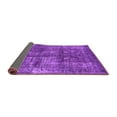 thumbnail image 2 of Ahgly Company Indoor Square Oriental Purple Industrial Area Rugs, 6' Square, 2 of 4