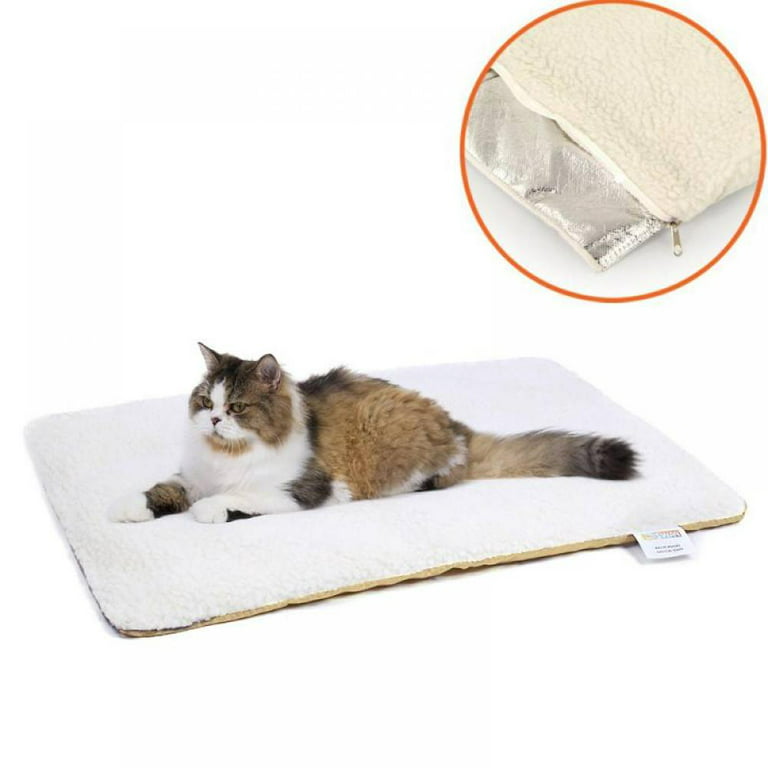 petfelix Self Warming Cat Mat, 24''*20'' Non-Skid Thermal Pet Mat, Cat  Blanket for Indoor Cats, Washable Outdoor Insulation for Cat House, Carrier  Cat