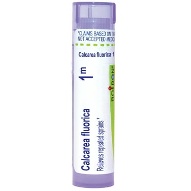 Boiron Calcarea Fluorica 1M, Homeopathic Medicine for Repeated Sprains, 80 Pellets