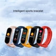 thumbnail image 4 of bedienty Smart Bracelet M6 Lightweight Pressure Sports Fitness Wristband Quick-release Smartwatches for Men Red 3Set, 4 of 6