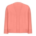 thumbnail image 5 of Lixiuxyad Womens Cardigans Women's Lightweight Lace Crochet Cardigan 3/4 Sleeve Knit Shawl Top,Pink, 5 of 6