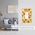 thumbnail image 5 of Balery Vintage Marble Pattern Sunflower for Duplex Wall Plates Kit, Electrical Outlet Covers, Standard Size 1-Gang 5.0" x3.0", Electric Receptacle Plug Covers-Style U, 5 of 6