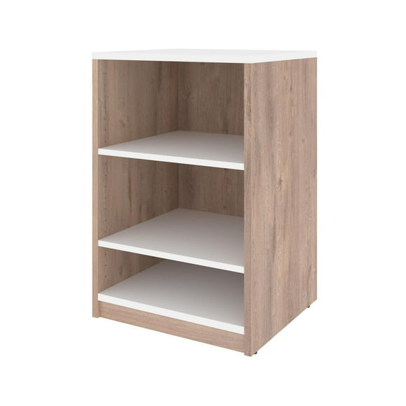 Table de chevet 20L Cielo de Bestar, brun rustique et blanc