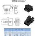 thumbnail image 3 of HSEAMALL 560 PCS 2.5mm Pitch 2 3 4 5 Pin JST Connectors,Male and Female Pin Header Plug Housing Pin Connectors, 3 of 6
