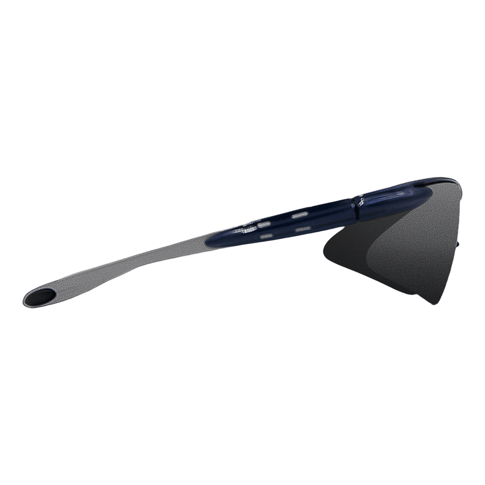 Zenport SG2681 Curved Safety Glasses with UV Coating, Blue Frame, Blue - 12 Pack