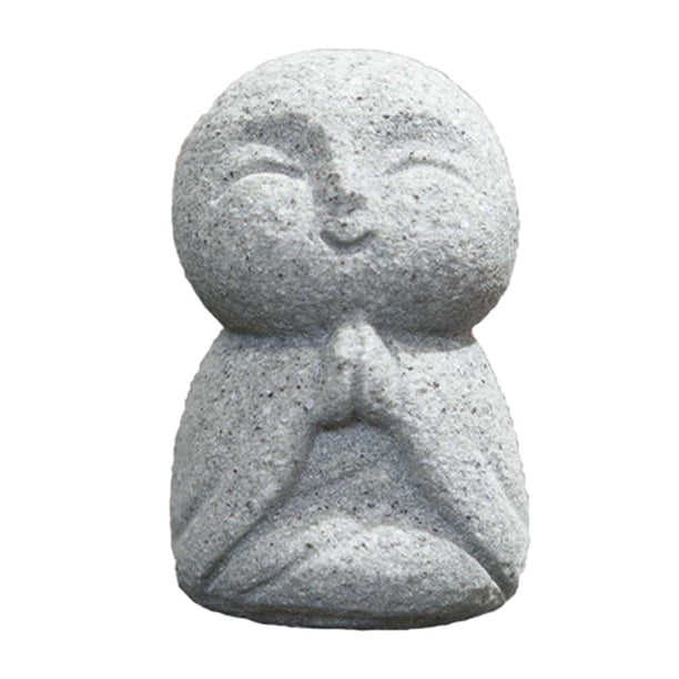 Escultura de Buda Zen, estatua artesanal de resina, decoración para pecera, decoración de acuario. Mi 3x25x43 cm