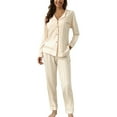 thumbnail image 2 of Pyhlmscde Womens Pajama Sets, Cute Pajama Sets for Women, Satin Pajama Set for Women, 2 of 4
