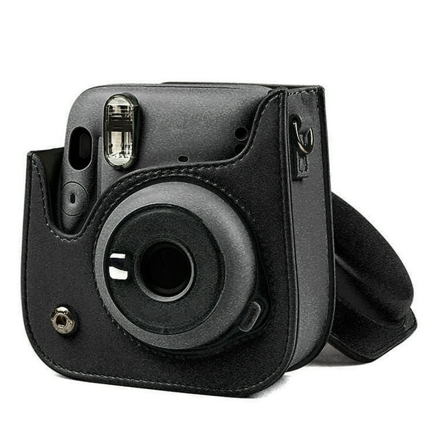 PU Leather Mini Camera Case Bag, Fashional Camera Protector Cover, For Mini 11 Camera, , Black