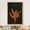 BS35-2109-79-EVA33, variant on IDEA4WALL Framed Canvas Print Wall Art Orange & Black Dill Silhouette with Paint Specks Floral Plants Illustrations Minimalism Rustic Wall Decor for Living Room, Bedroom, Office - 16"x24" Natural