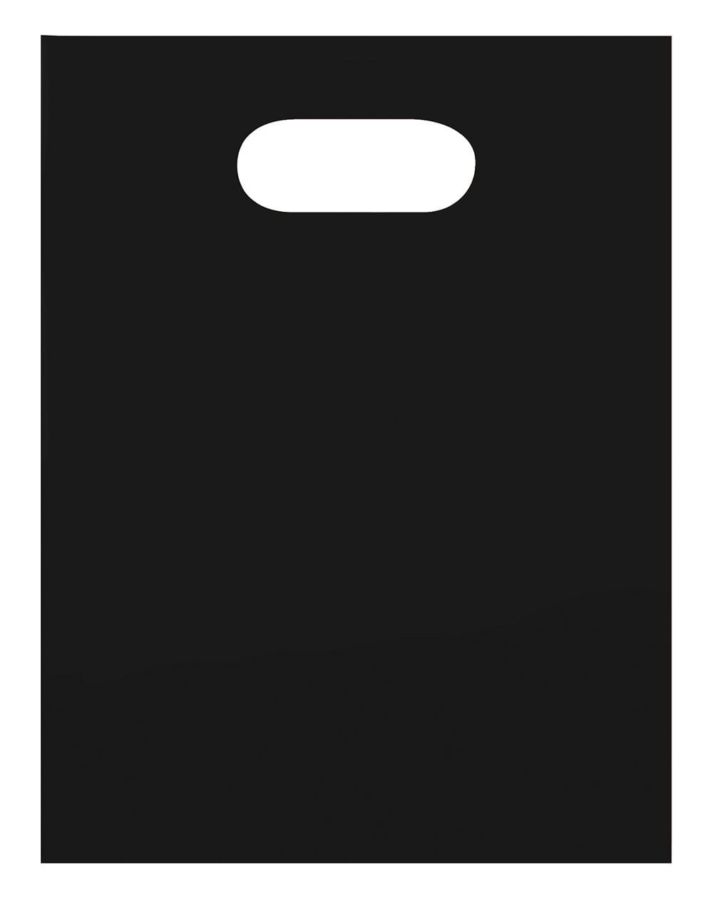 black plastic bags with handles