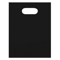 SSWBasics Small Low Density Black Merchandise Bags - 9”W x 12”H - Case of 1000 - Black