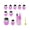 🥝 Purple_New#307, variant on Mini Cookie Cutters Set - 9 Stainless Steel Sandwich Fruit Vegetable Cutters • Assorted Shapes Dinosaur Heart Star Flower • Multi-Use Baking Lunch Prep Tool