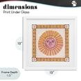 thumbnail image 4 of Stupell Industries Eclectic Pink Sun Face with Geometric Border White Framed Print Under Glass, 13 x 13, by Two If By Sea Studios, 4 of 8