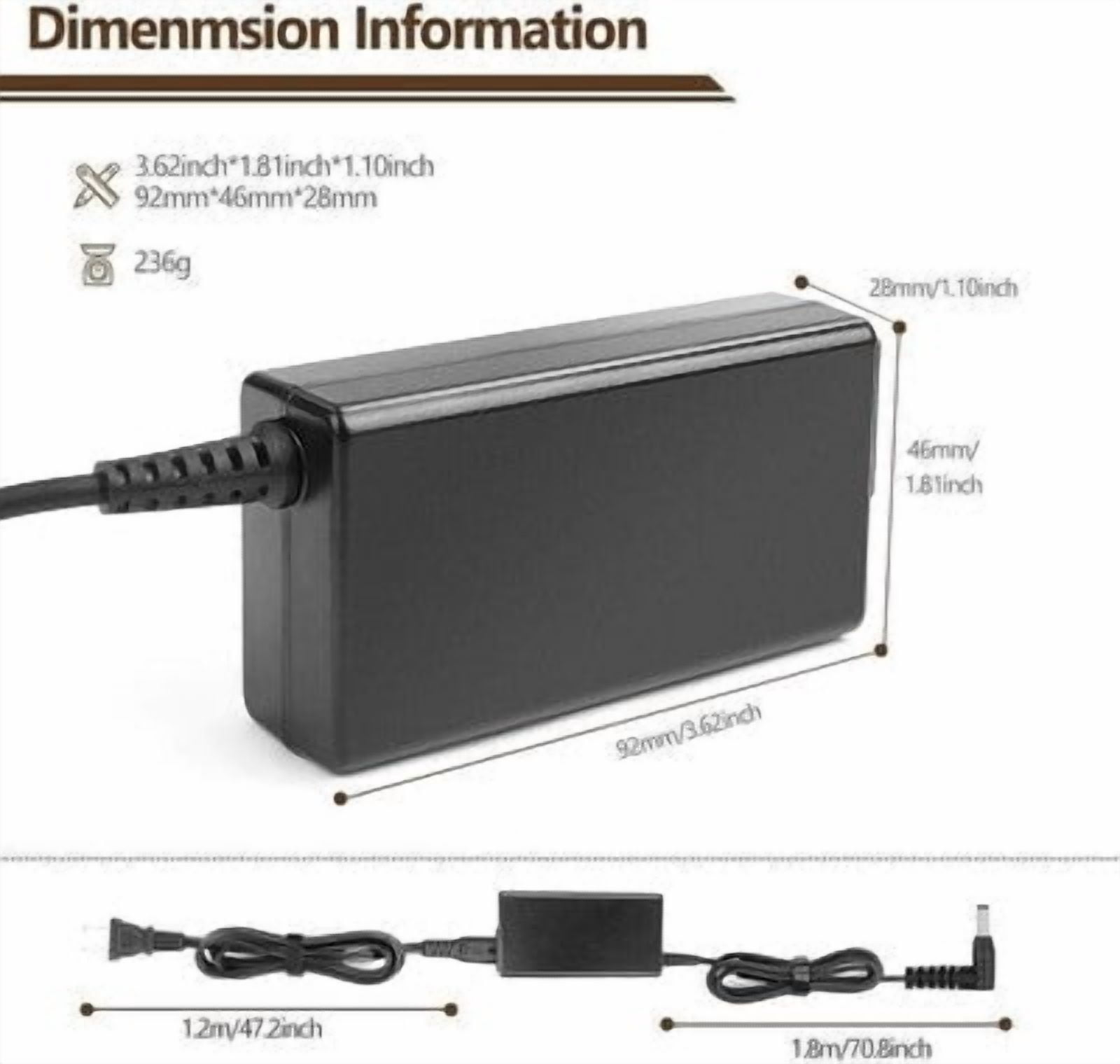 AC Adapter Compatible with Nebula by Anker Mars 3 Extreme Outdoor Portable Projector D2333