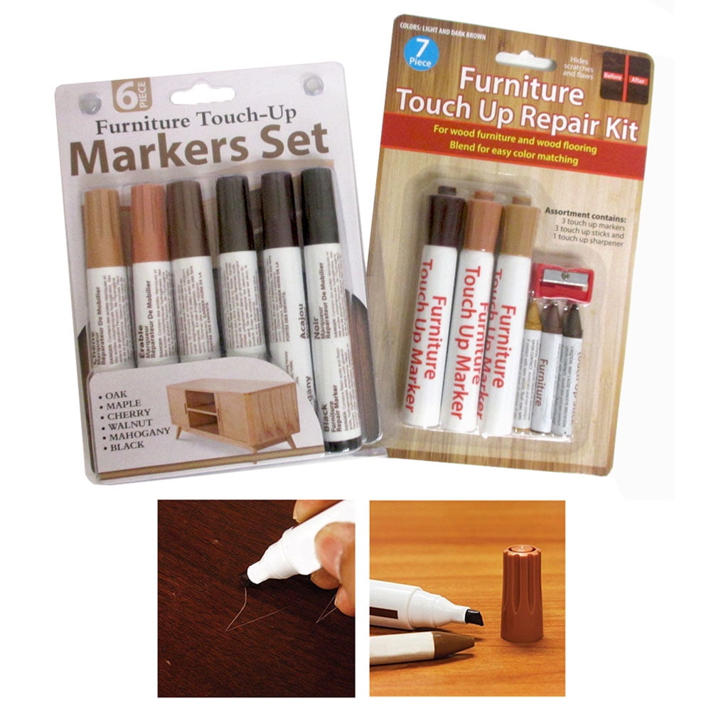 13pc Furniture Marker Crayons Repair Kit Wood Touch Up Scratch