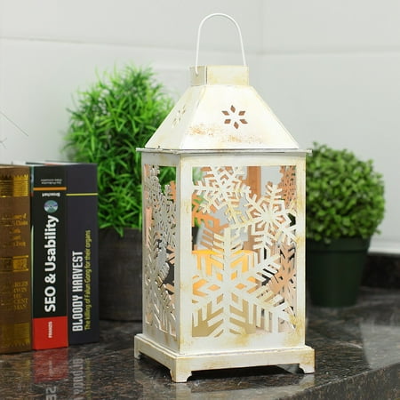 Christmas Lantern Led Candles With Timer Battery Operated Christmas Lantern Led Candles With Timer Battery Operated Decorative Vintage Tree Decor Outdoor Indoor Use White