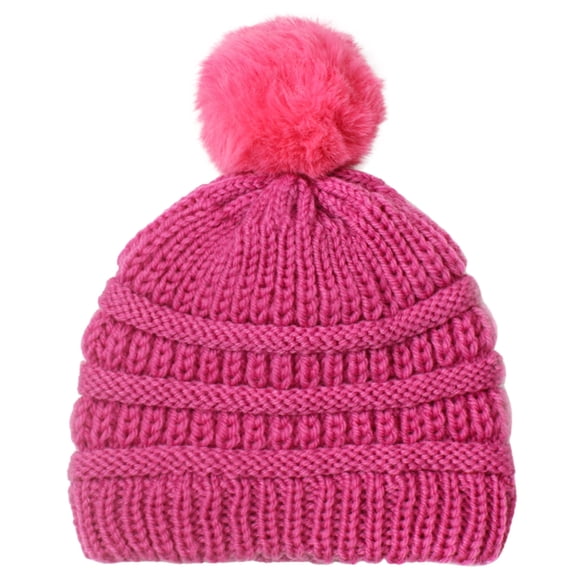 2025 Toddler Boys 718 Hat Girls Knitted Cap Beaniess Winter Clothes for Young Boys Pompom Elastics Turban WinterBoy Cold Weather Hats Warm