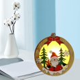 thumbnail image 3 of Adorno de árbol de navidad de artesanal luminoso brillante con de de lámpara LED pequeño ornamento para de vacaciones Santa Claus redonda Sunnimix Colgante de Navidad, 3 of 8