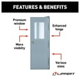 thumbnail image 4 of 24" x 68" RH Square Entry Door, Polar White, 4 of 9