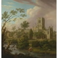 thumbnail image 2 of George Lambert 15x16 Black Ornate Wood Framed Double Matted Museum Art Print Titled - Kirkstall Abbey, Yorkshire, 2 of 5