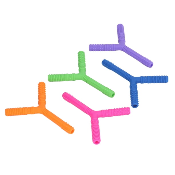 Mordedores de silicona para bebés, 5 uds., palitos de dentición para bebés, tubos de silicona, juguetes para la dentición, palitos de dentición para bebés, diseñados a medida