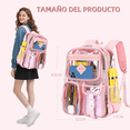 thumbnail image 2 of Mochila Transparente De Pvc Impermeable Escolar De Viaje Xtellar Rosa, 2 of 4
