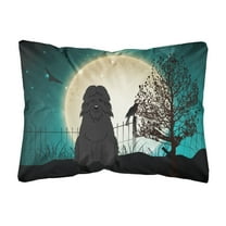 Carolines Treasures BB2264PW1216 Halloween Scary Bouvier des Flandres Canvas Fabric Decorative Pillow, 12H x16W,