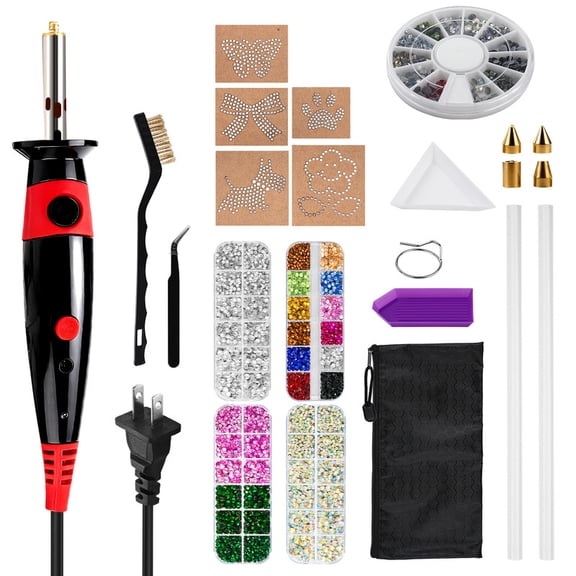 Hotfix Applicator DIY Hot Fix Rhinestone Applicator Wand Tool Kit for Clothes Shoes Crafts US