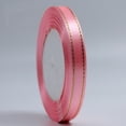 thumbnail image 2 of 1cm Wide Polyester Grosgrain Ribbon Gold Edge Spool Ribbon For Wedding Birthday Party Handicrafts (22m/roll), 2 of 7