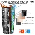 thumbnail image 7 of 20oz Tumblers Halloween Ghosts Stainless Steel Vacuum Insulated Double Wall Travel Tumbler Cups Mug with Lid and Straw,Cleaning Brush for Cold & Hot Drinks, 7 of 7
