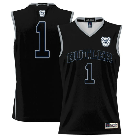 Men's GameDay Greats #1  Black Butler Bulldogs  Lightweight Basketball Jersey