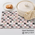 thumbnail image 5 of Placemat, Pioneer Flower Floral Print Pattern Place Mats Table Mat Set Of 2, PVC Washable Placemats for Party Kitchen Dining Decoration, 18x12 Inch, Fade Resistant, 5 of 6