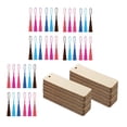 thumbnail image 2 of AMLESO Ensemble de 36 Marque-Pages en Bois Étiquettes Suspendues Panneau en Bois pour Jeu Enfants Étudiants, 2 of 8