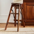 thumbnail image 5 of NovaSolo Furniture Toscana Solid Wood Folding Step Stool in Natural Brown, 5 of 7