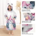 thumbnail image 4 of BZSMCE Wearable Blanket Hoodie Fashion Starry Constellation Dance Home Wear, 4 of 7