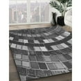 thumbnail image 2 of Ahgly Company Indoor Rectangle Patterned Black Eel Black Area Rugs, 6' x 9', 2 of 6