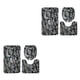 thumbnail image 1 of Juego de alfombrillas de baño Injueey 3 piezas Treeline04, 1 of 6