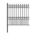 thumbnail image 3 of ALEKO DIY Steel Garden Ornamental 5.5 x 5 feet Fence London Style Black, 3 of 5