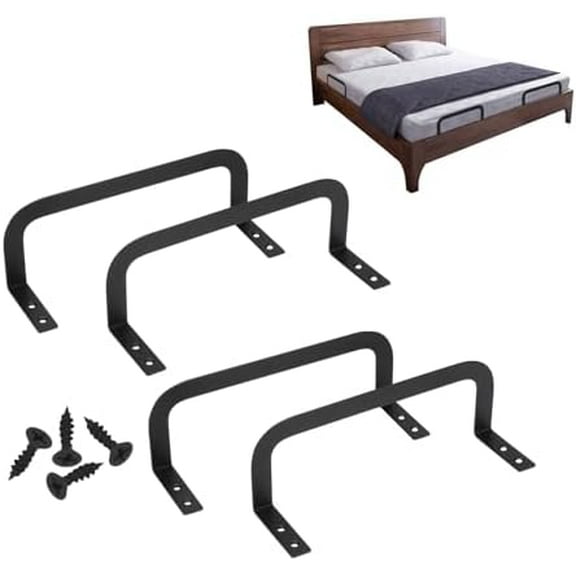 4PCS Mattress Slide Stoppers, Mattress Retainer Bar for Adjustable Beds, Mattresses Holders from Sliding Anti Bed for All Bed Types