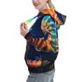 thumbnail image 2 of Kdxio Yellow Fish Seahorse Print Womens Oversized Hoodies Sweatshirts Hooded Pullover Tops Sweaters Casual-XX-Large, 2 of 7