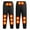 Black, variant on hoksml Men's 14-Zone Heating Thermal Joggers Solid Color Electric Heated Pants with Adjustable Waist and Ankle Cuffs for Outdoor Cold Weather