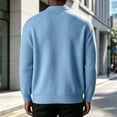 thumbnail image 5 of Men's Ribbed Knit Jacket, Full Zip Waffle Textured Cardigan for Casual and Office Wear, S, 5 of 6