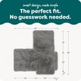 thumbnail image 6 of FurHaven Pet Products Luxury Fur Snuggle Spot Furniture Protector - Gray, One Size, 6 of 9