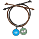 thumbnail image 1 of Turismo país un logotipo único Memorial Pulsera Cuerda Mano Cadena Cuero Dinero Pulsera Unbranded M, 1 of 2