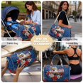 thumbnail image 5 of Garronmavis Patriotic Eagle Large Quilted Duffle Bag for Women, 250th USA Theme Weekender Travel Carry On Bag, Overnight Gym Dance Tote with Zipper Pockets, 5 of 7