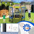 thumbnail image 6 of Cochan Trampoline for Kids 5.5FT 600LBS Toddler Trampoline with Enclosure Net and Handlebar, Mini Small Kids Trampoline for Age 1-6, Birthday Gift for Kids, 6 of 7